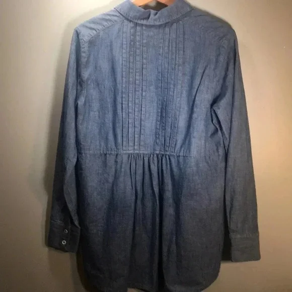 Free People Chambray oversized fit size s/p EUC - Picture 6 of 8